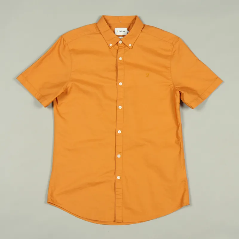 Farah Brewer SS Shirt - Pale Orange